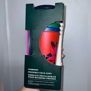 NWT starbucks christmas reusable cold cups
